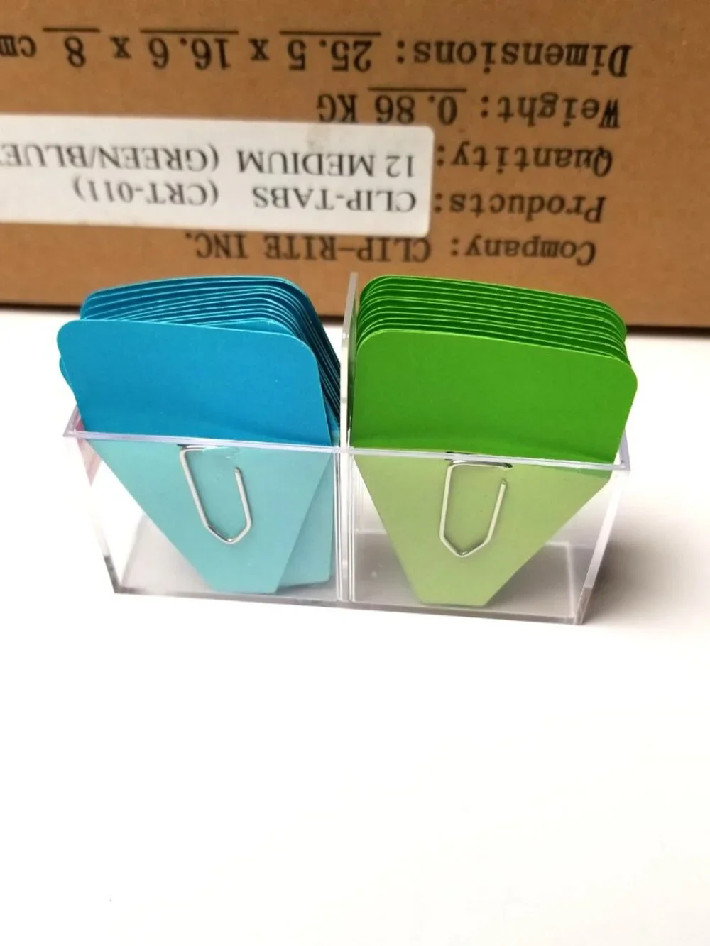 Clip Rite Clip Tabs Lot 12 Packs 288 Tabs Reusable File Organizer Supplies